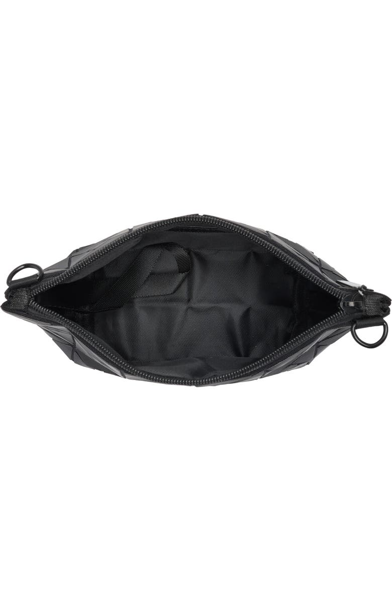 PATRIZIA LUCA Box Pattern Faux Leather Clutch, Alternate, color, Matte Black