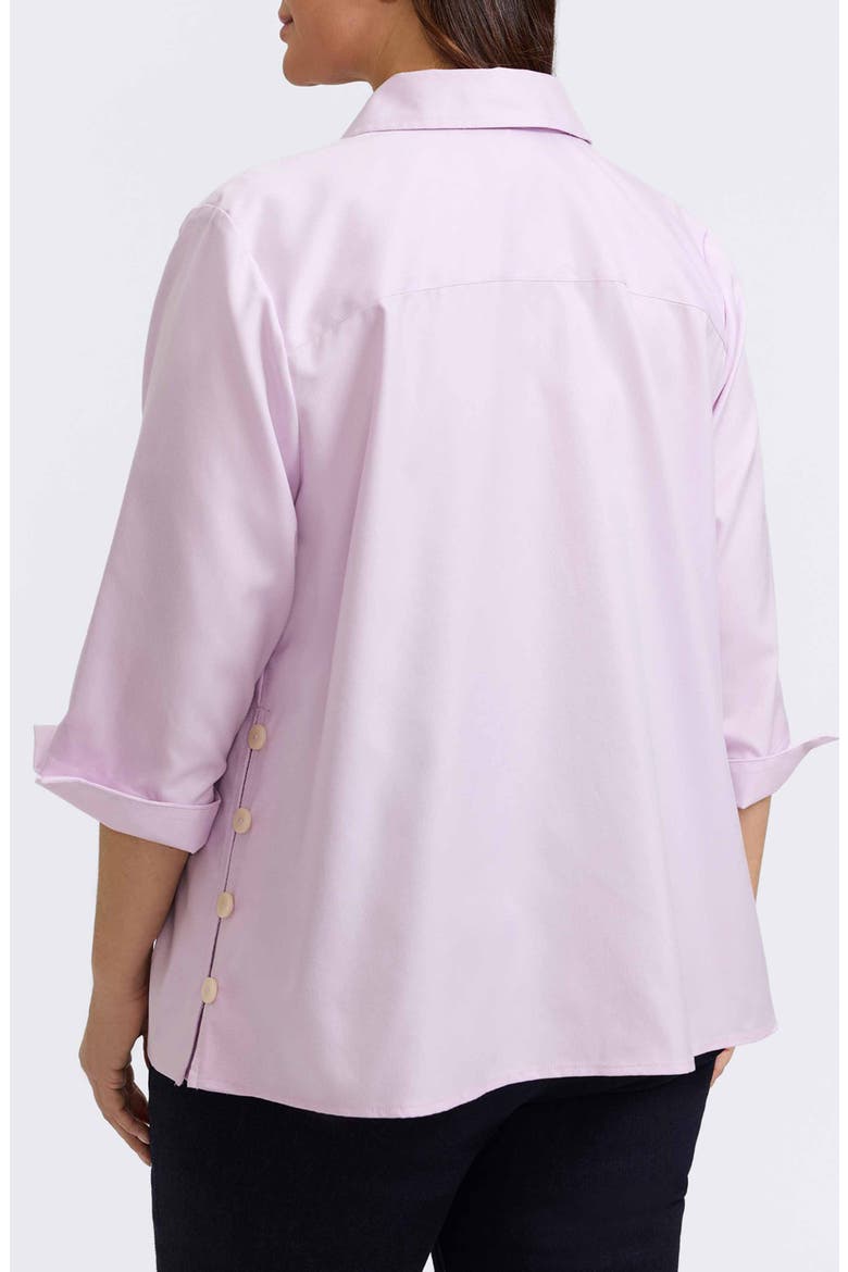 Beatrice Side Button Shirt, Alternate, color, ORCHID BOUQUET