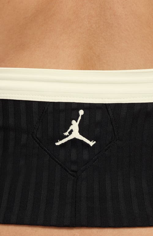 Jordan Flight Poolside Rib Crop Halter Top