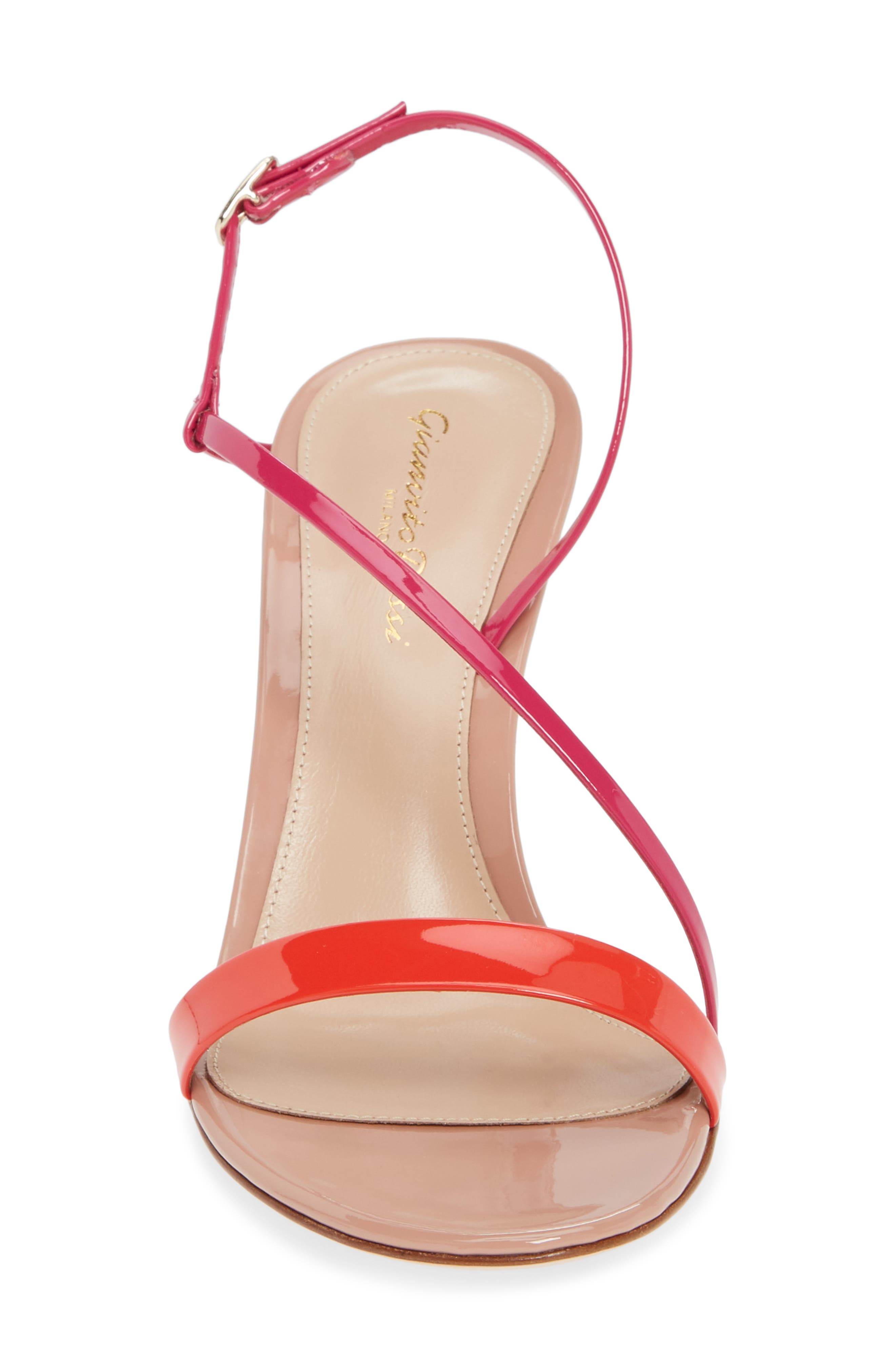 Gianvito Rossi Asymmetrical Strap Sandal, Alternate, color, 