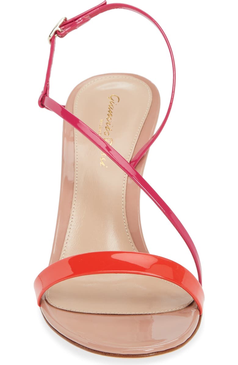 Gianvito Rossi Asymmetrical Strap Sandal, Alternate, color,