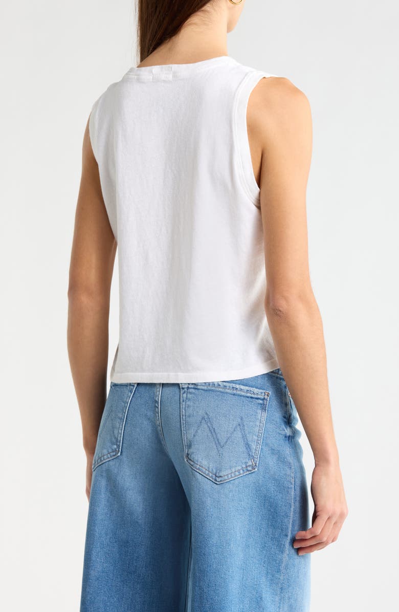 MOTHER The Strong & Silent Type Cotton Graphic Tank, Alternate, color, Trip Out On This