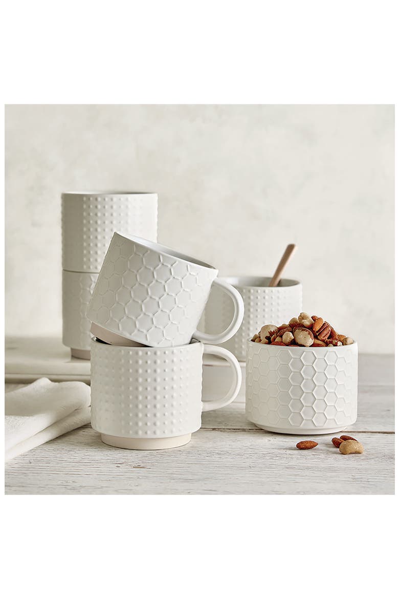 2-Piece Ceramic Bowl Set, Alternate, color, WHITE