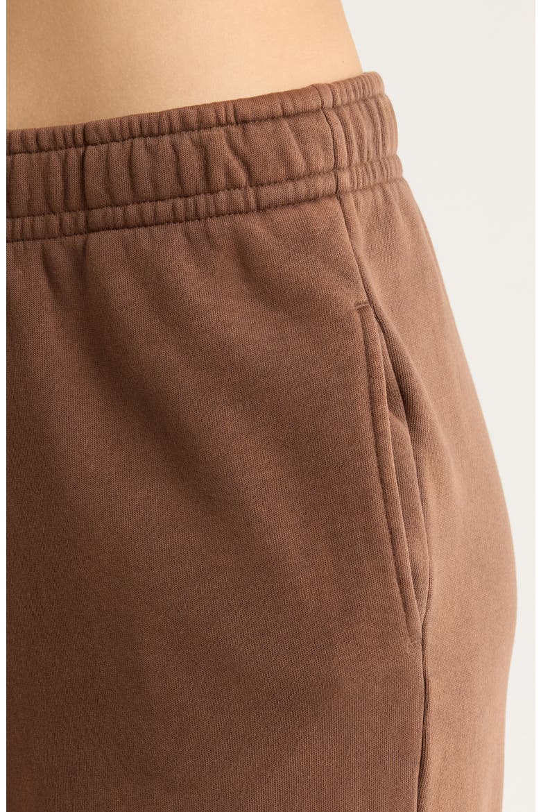Baggy Cotton Blend Fleece Sweatpants, Alternate, color, BROWN