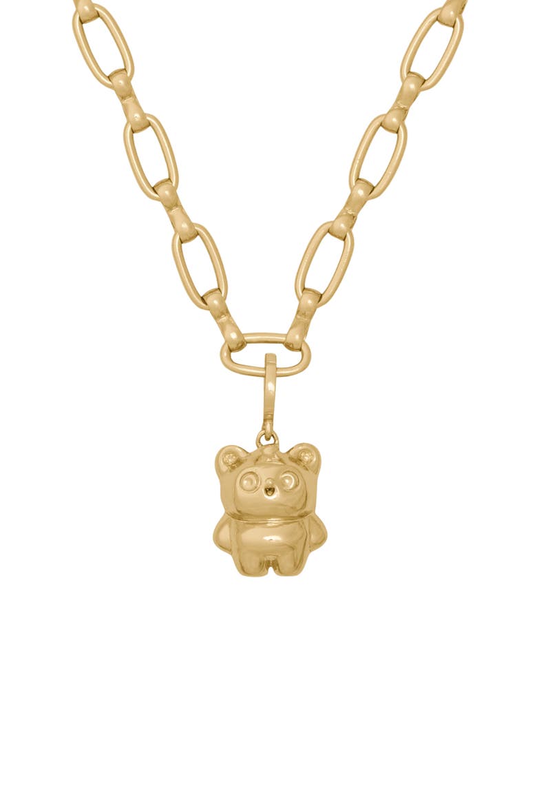Panda Critter Charm, Alternate, color, GOLD