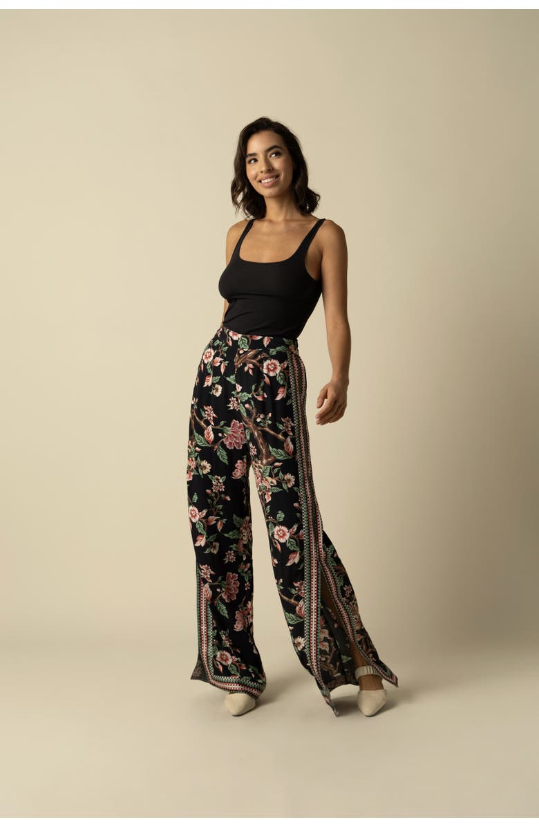 RAISHMA Hallie Black Trousers, Alternate, color, Black