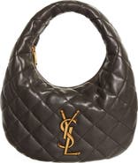 Saint Laurent Baby Icare Quilted Leather Hobo Bag
