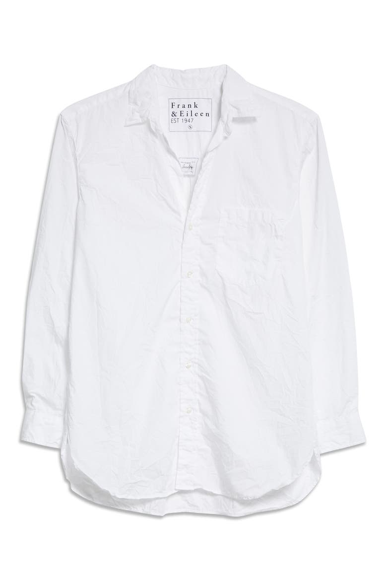 Joedy Crinkle Cotton Button-Up Shirt, Alternate, color, WHITE CRINKLE SUPERFINE