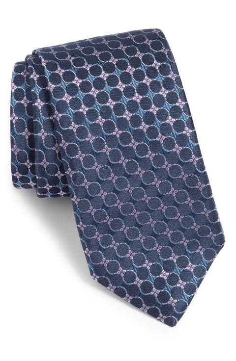 Geometric Silk Tie