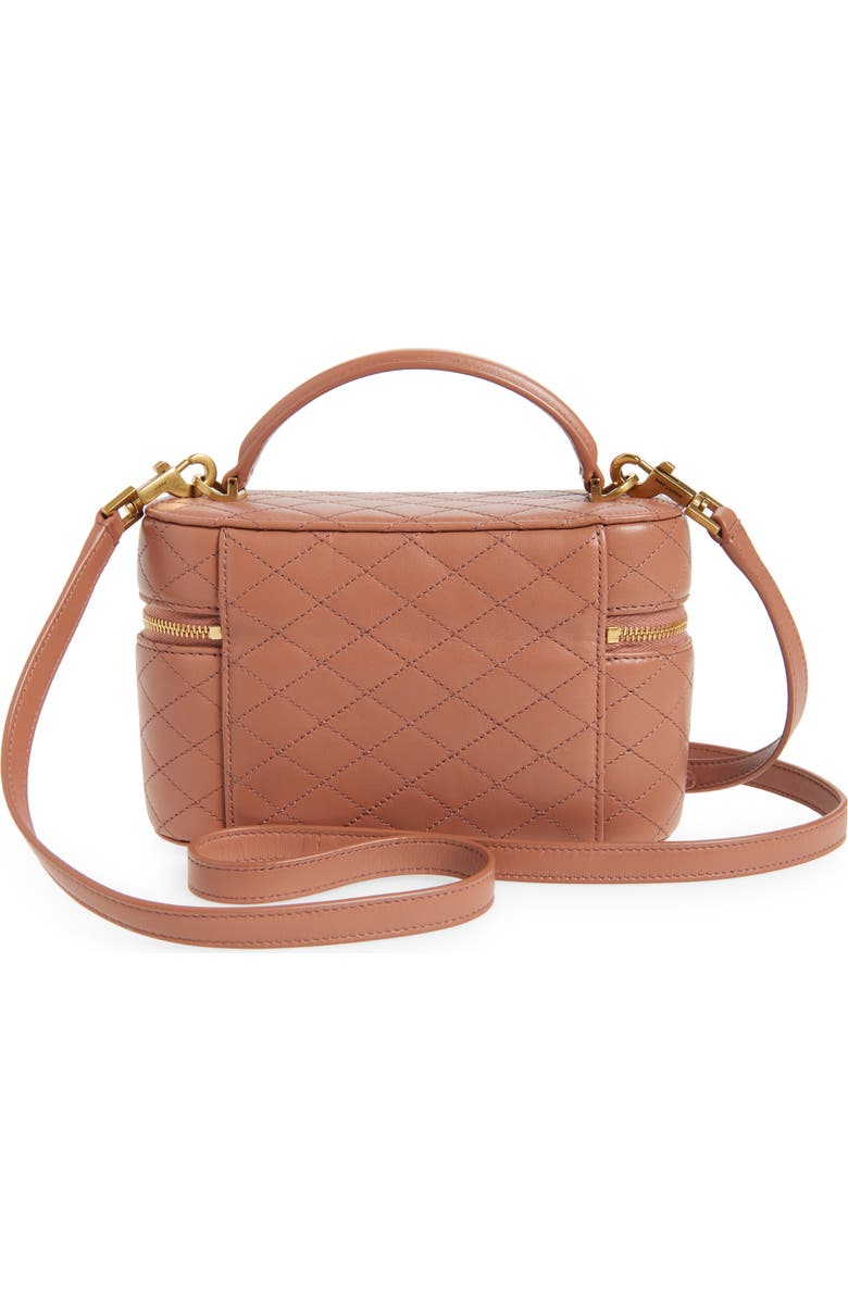 Saint Laurent Mini Gaby Quilted Leather Vanity Case, Alternate, color, Barely Pink