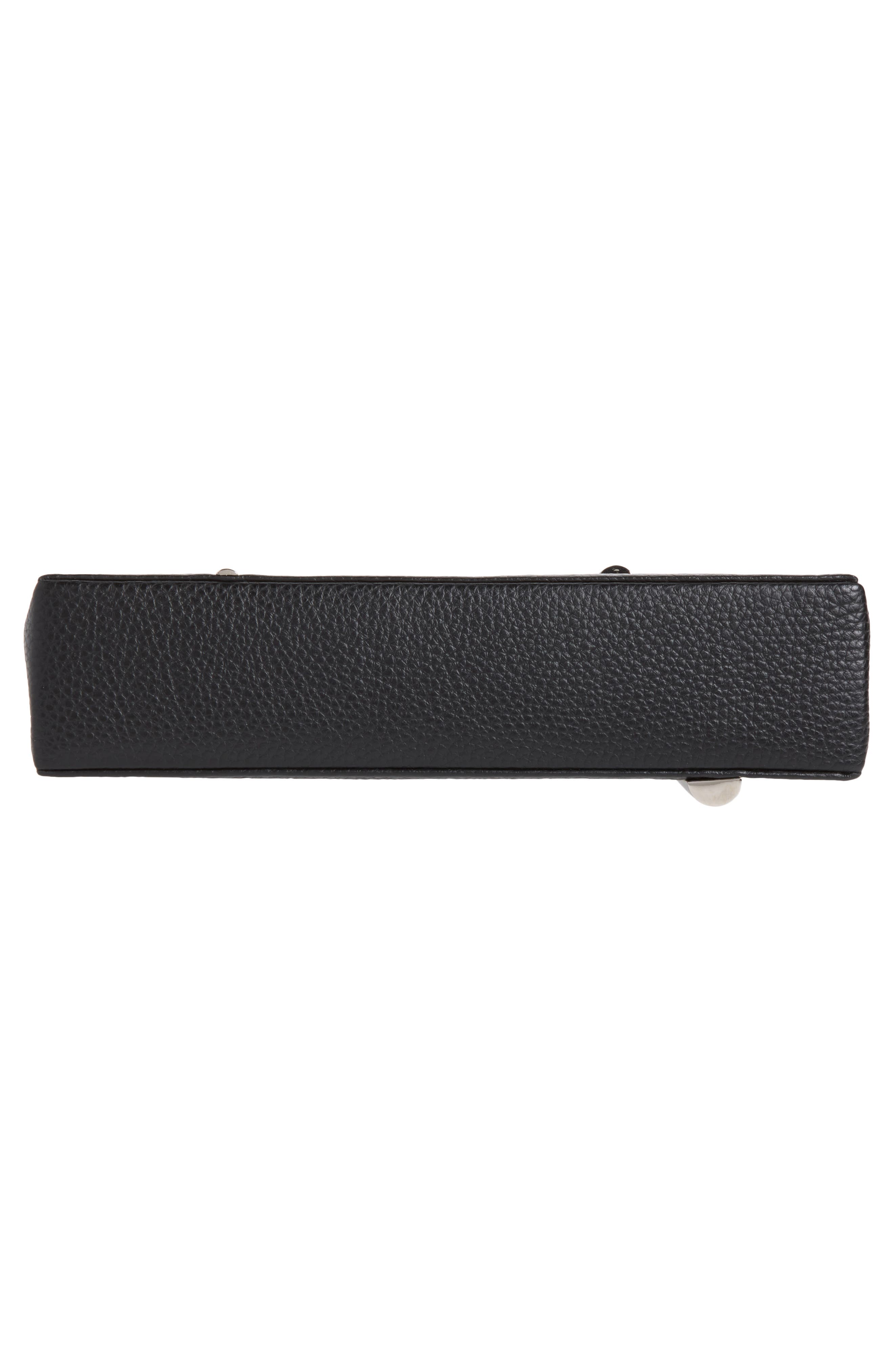 Aura Baguette Clutch, Alternate, color, BLACK
