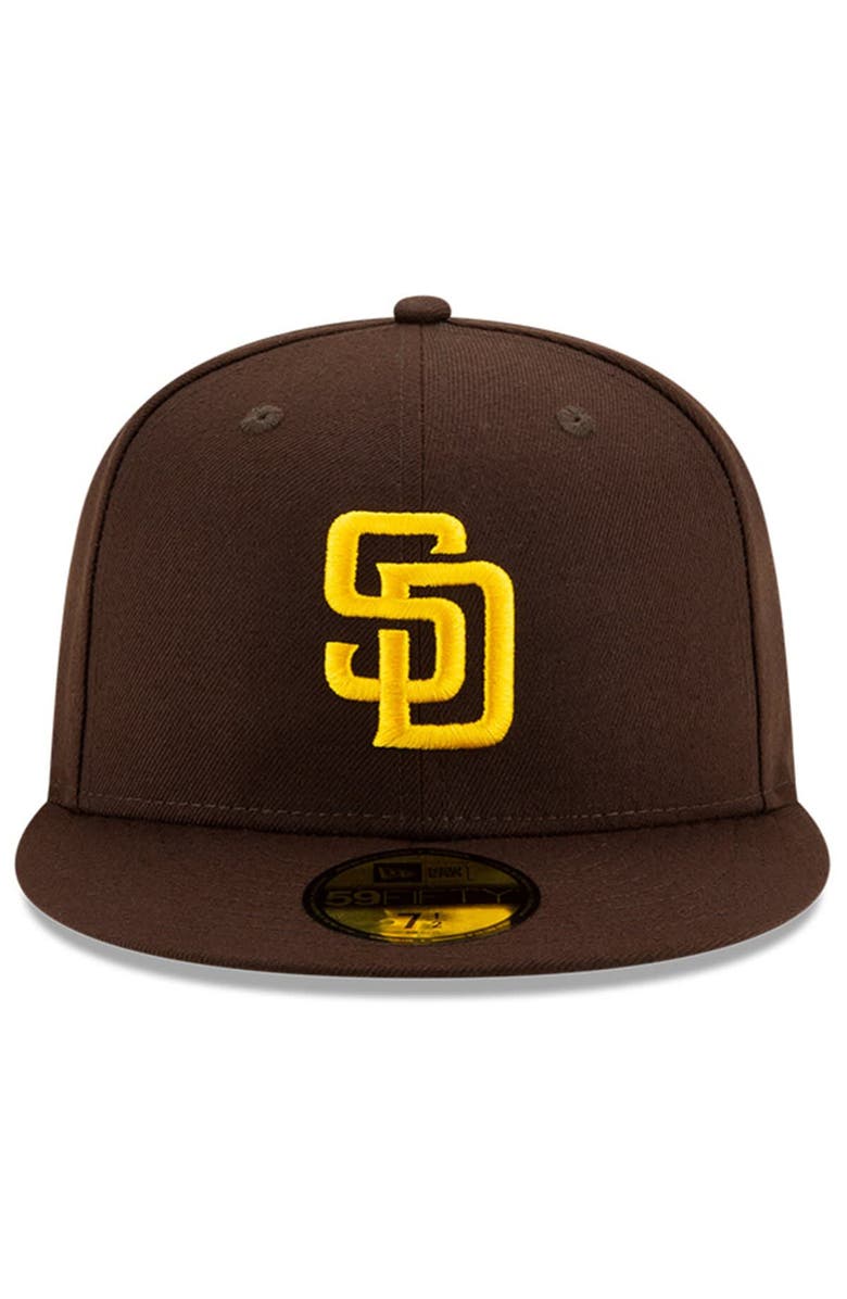 New Era Men's New Era Brown San Diego Padres 2024 Jackie Robinson Day 59FIFTY Fitted Hat, Alternate, color,