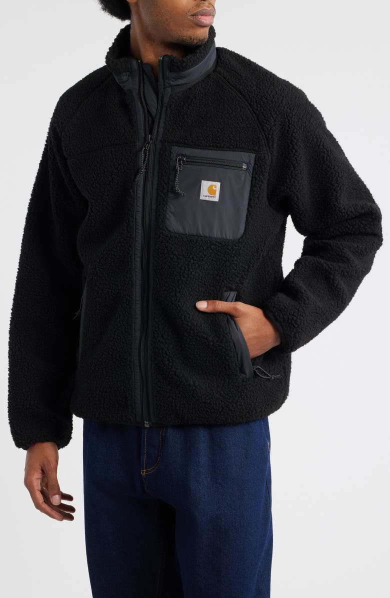Carhartt Work In Progress Prentis Fleece Zip Jacket, Alternate, color, Black