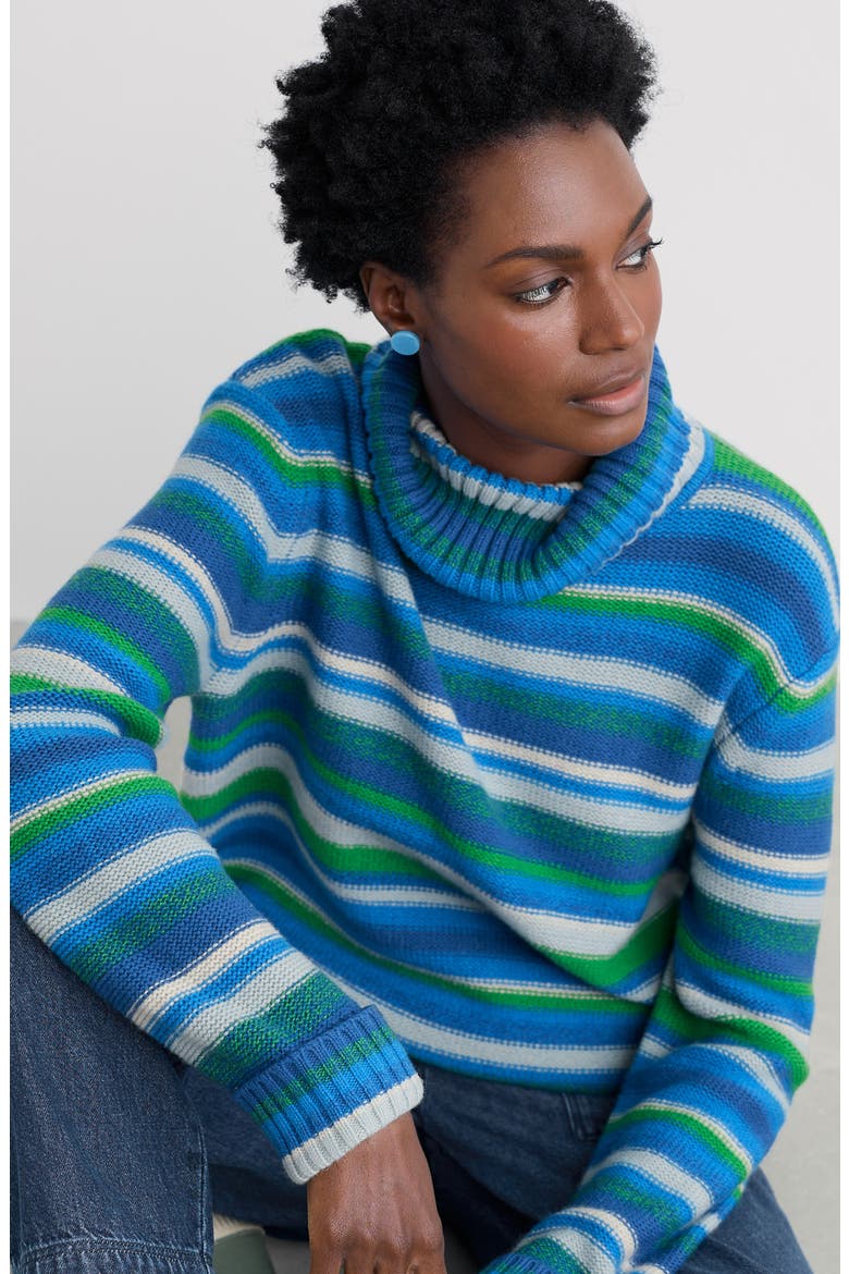 Braque Stripe Turtleneck Wool Blend Sweater, Alternate, color, CONCERTINA SHORE MULTI