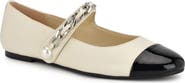Nine West Platy Mary Jane Cap Toe Flat