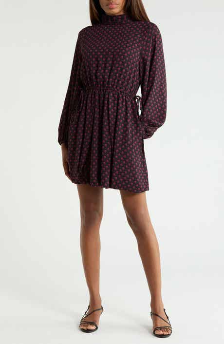 Alex Bubble Hem Long Sleeve Dress