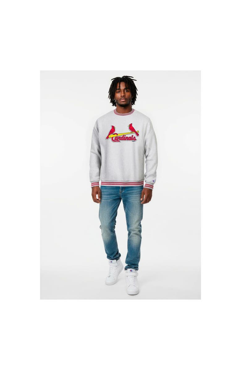 Champion Men's Champion Heather Gray St. Louis Cardinals Reverse Weave Sweatshirt, Main, color, Heather Gray