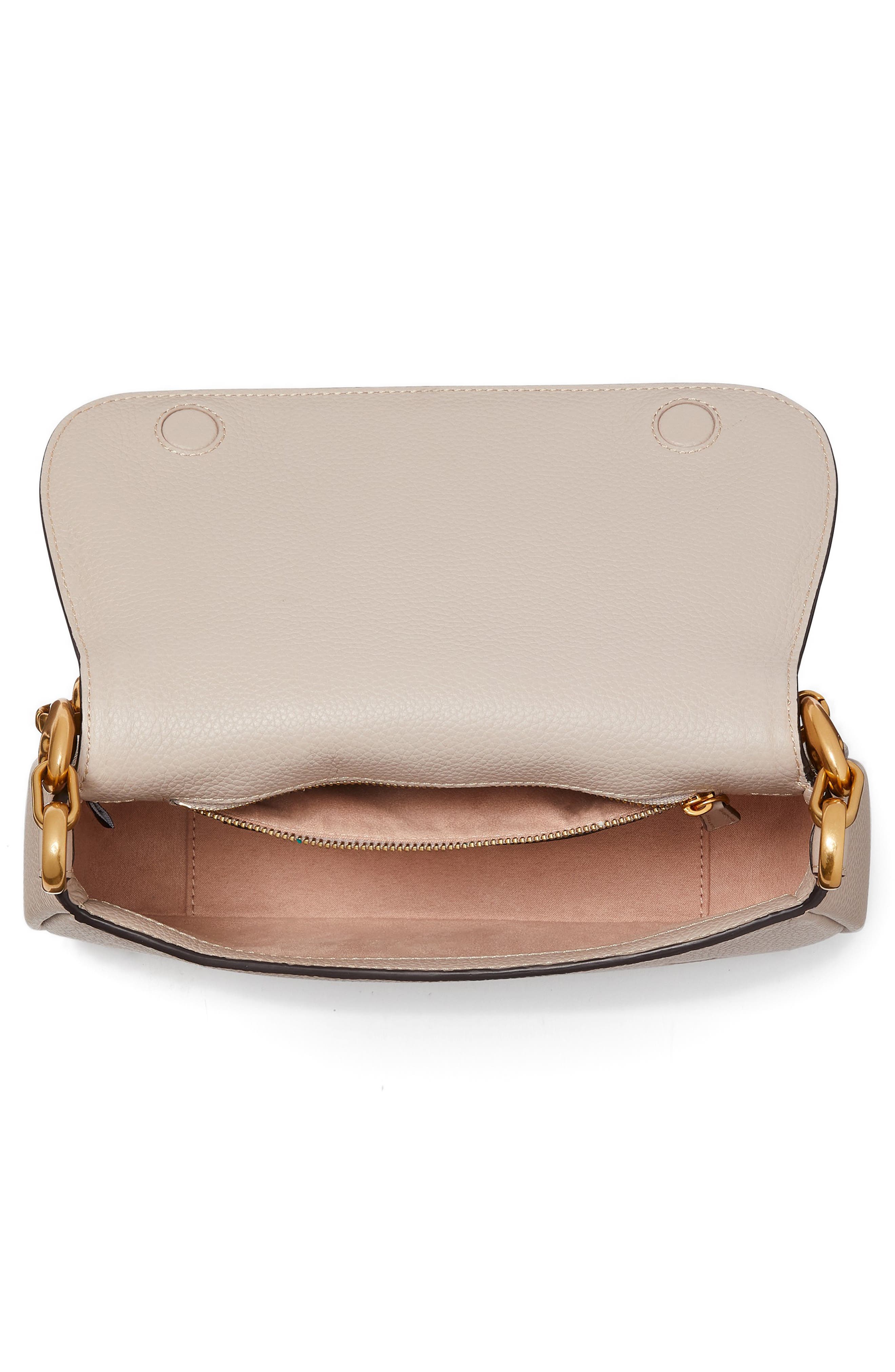 Kate Spade New York gramercy racing stripe leather shoulder bag, Alternate, color, 