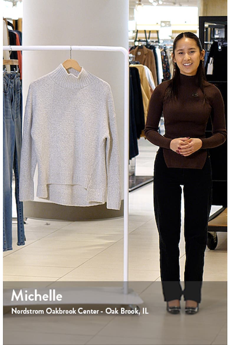 Women's Marled Mock Neck High-Low Tunic Sweater video