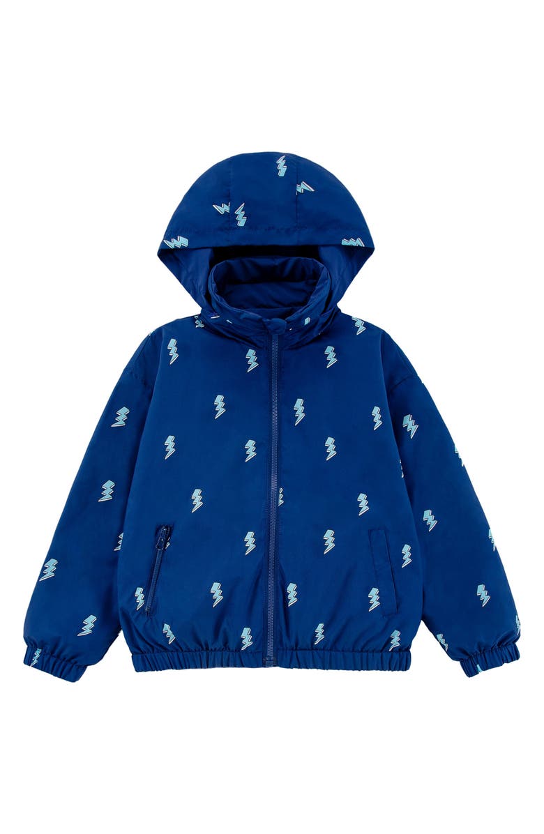 CALONIE Kids' Max Rain Water Repellent Reversible Windbreaker, Main, color, Blue