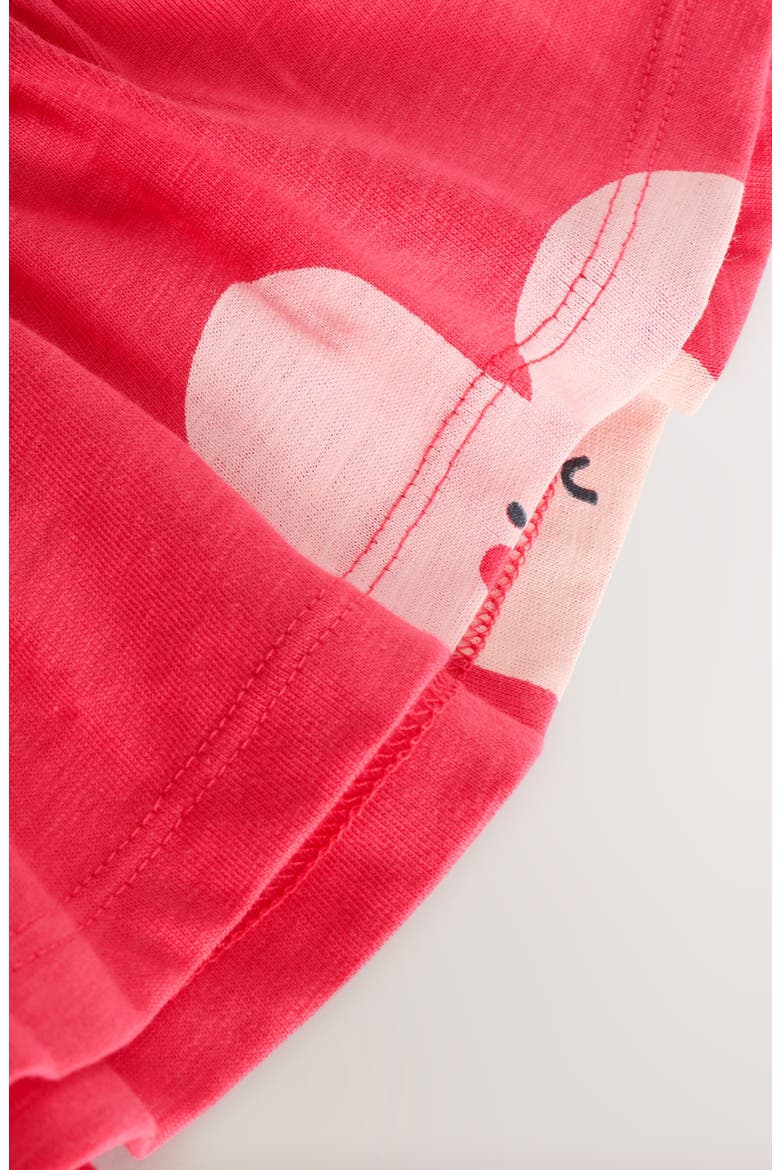 Kids' Heart Peplum Cotton Graphic T-Shirt, Alternate, color, RED