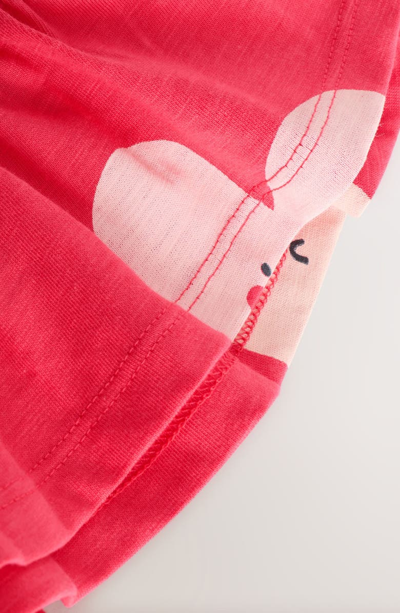 NEXT Kids' Heart Peplum Cotton Graphic T-Shirt, Alternate, color, Red