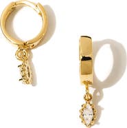 Child of Wild Sophia Drop Huggie Hoop Earrings