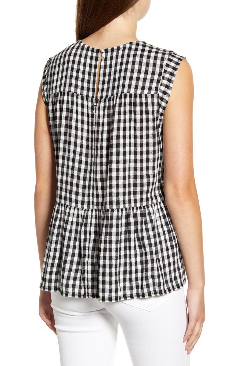 Caslon<sup>®</sup> Flutter Hem Woven Tank, Alternate, color, 