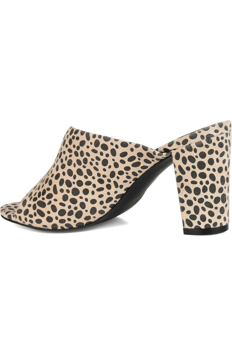 Journee Collection Allea Block Heel Mule - Wide Width, Alternate, color, Animal