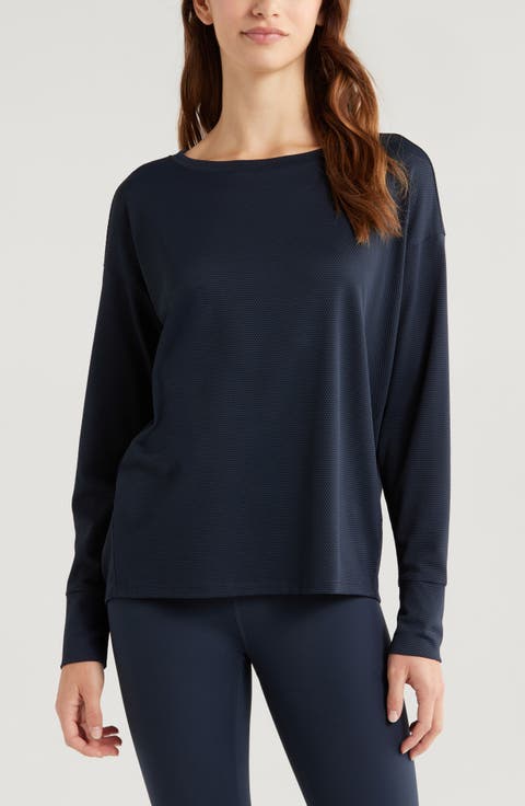 Textured Equilibrium Long Sleeve T-Shirt