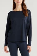 Zella Textured Equilibrium Long Sleeve T-Shirt