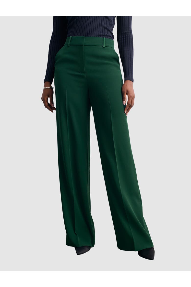 Adelaide Clever Crepe Pants, Main, color, Green