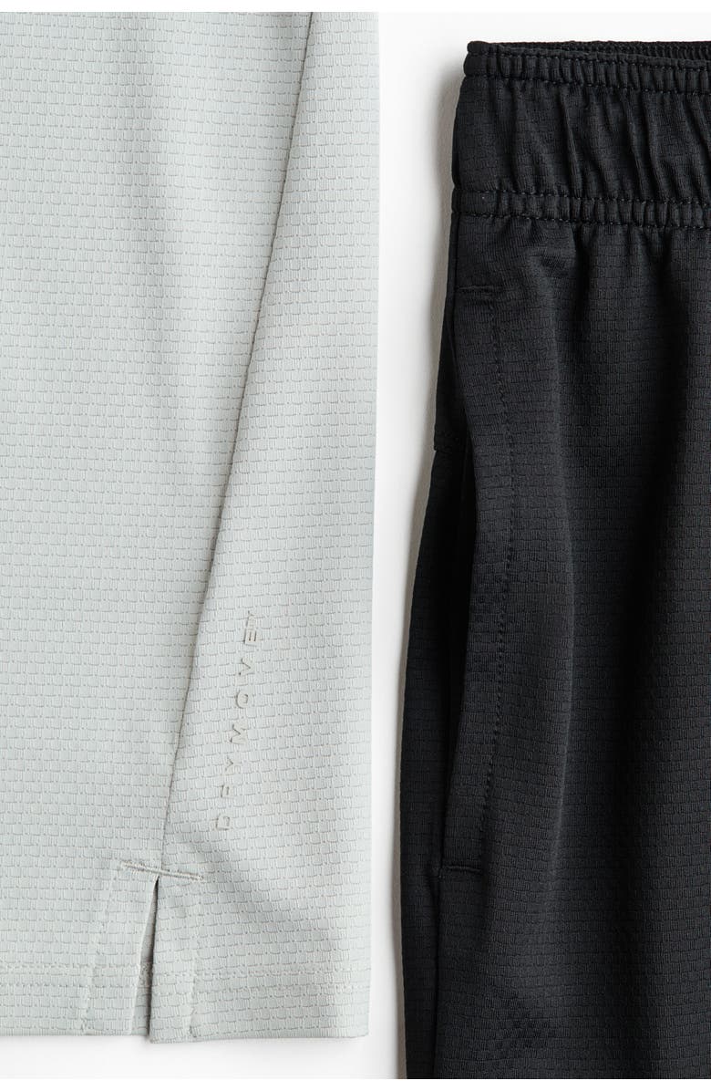 H&M 2-piece Sports Set With Drymove, Alternate, color, Light Gray/365-247