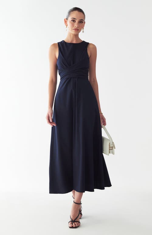 Willa Revival Midi Dress In Blue