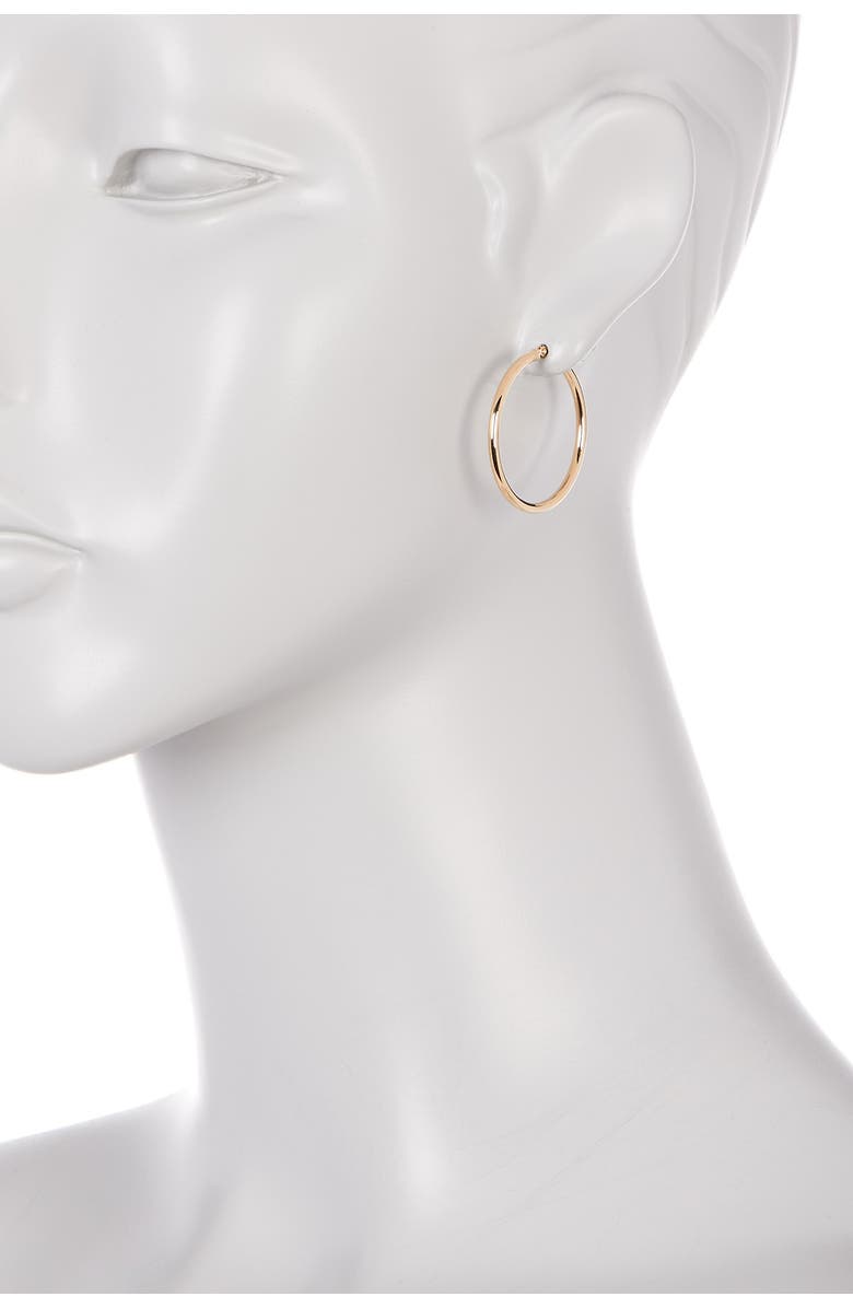 KARAT RUSH 10K Yellow Gold 30mm Shiny Hoop Earrings, Alternate, color, 