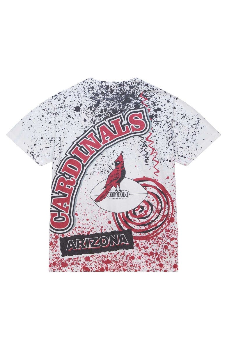 Mitchell & Ness Men's Mitchell & Ness White Arizona Cardinals Team Burst Sublimated T-Shirt, Alternate, color, White