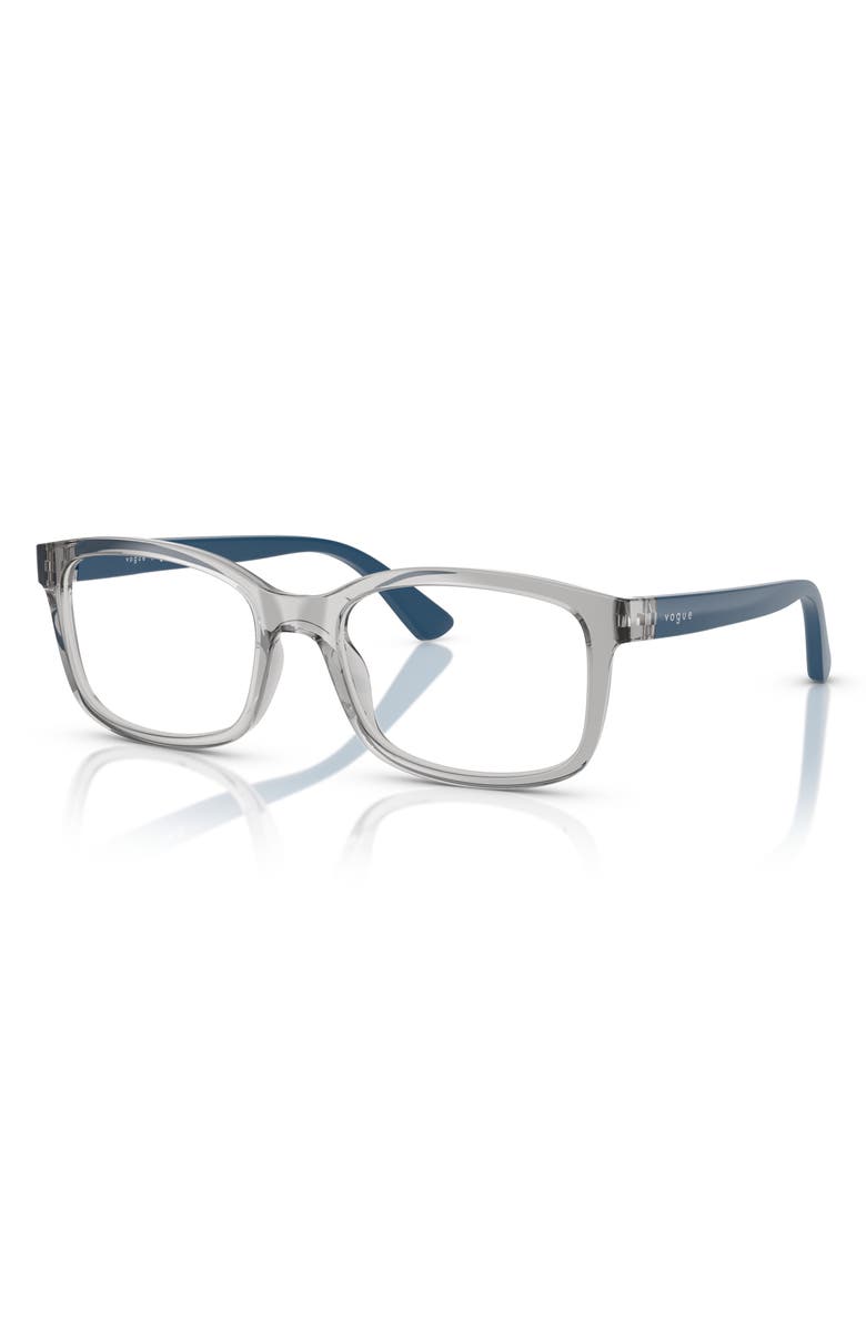 VOGUE 48mm Pillow Optical Glasses, Alternate, color, Transparent Grey