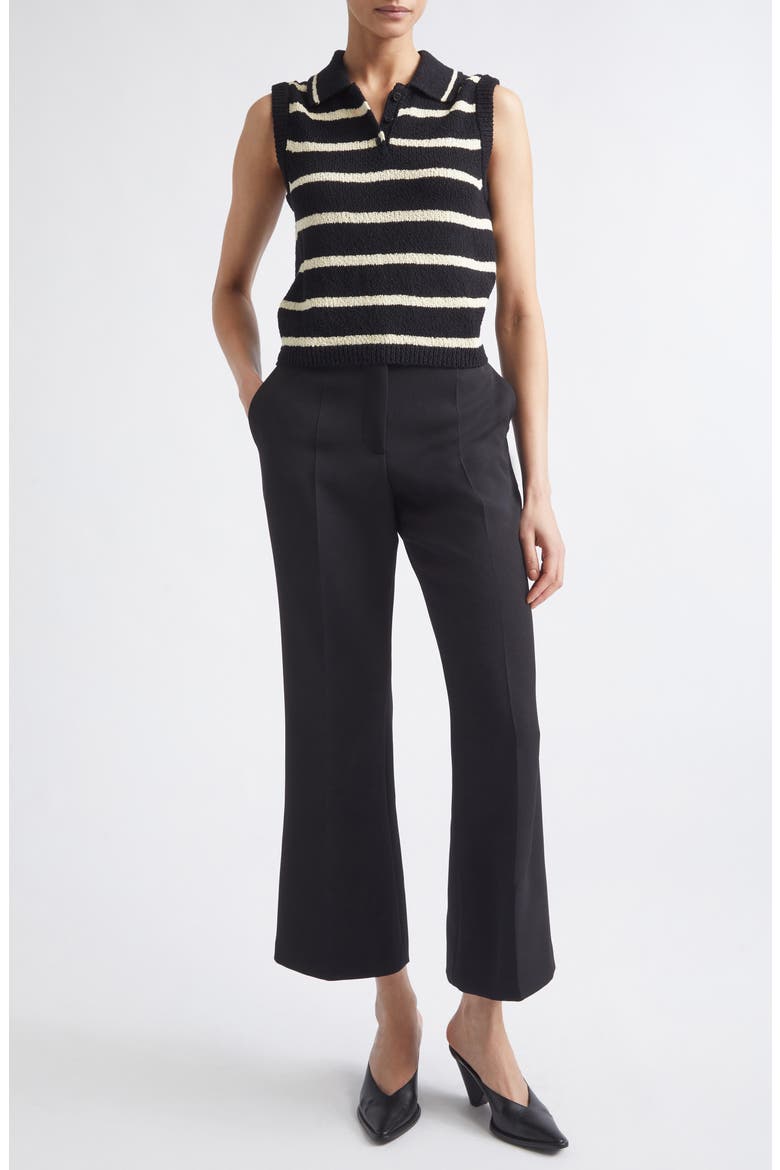 Tommy Scarf Neck Knit Top, Alternate, color, BLACK