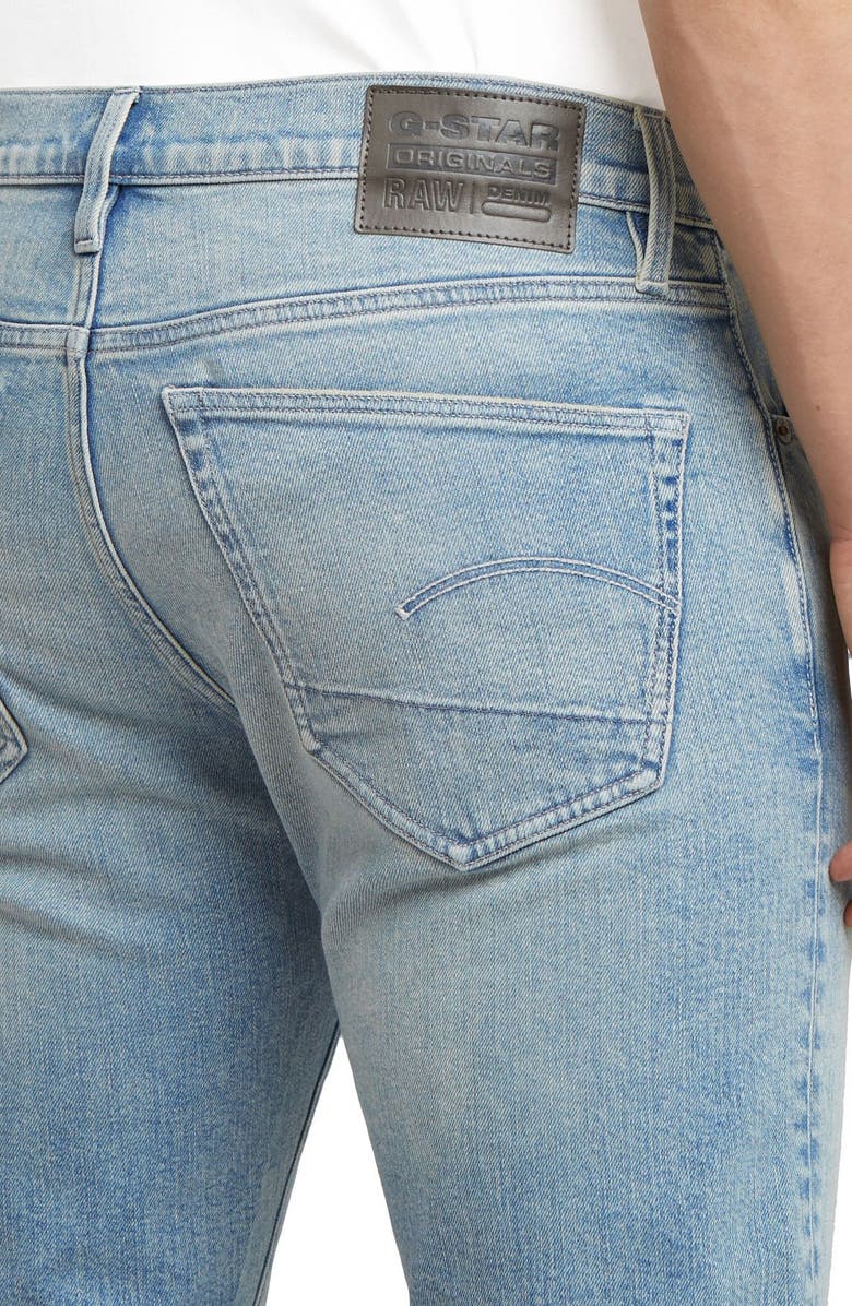 G-STAR 3301 Slim Jeans, Alternate, color, Sun Faded Pacific Blue