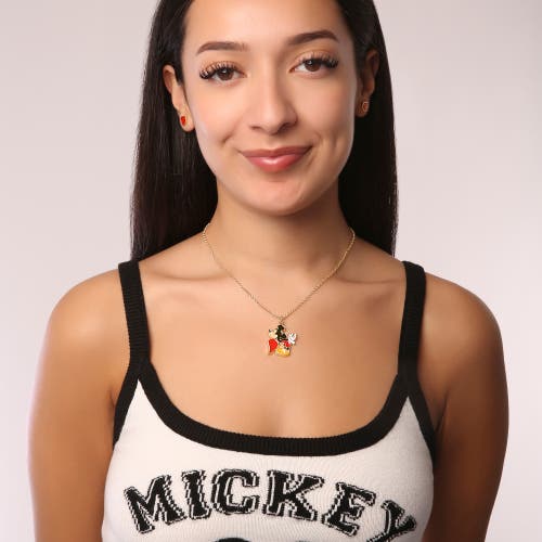 Disney Minnie & Mickey Mouse Couples Necklace For Him And Her, 16"+3" In Multi