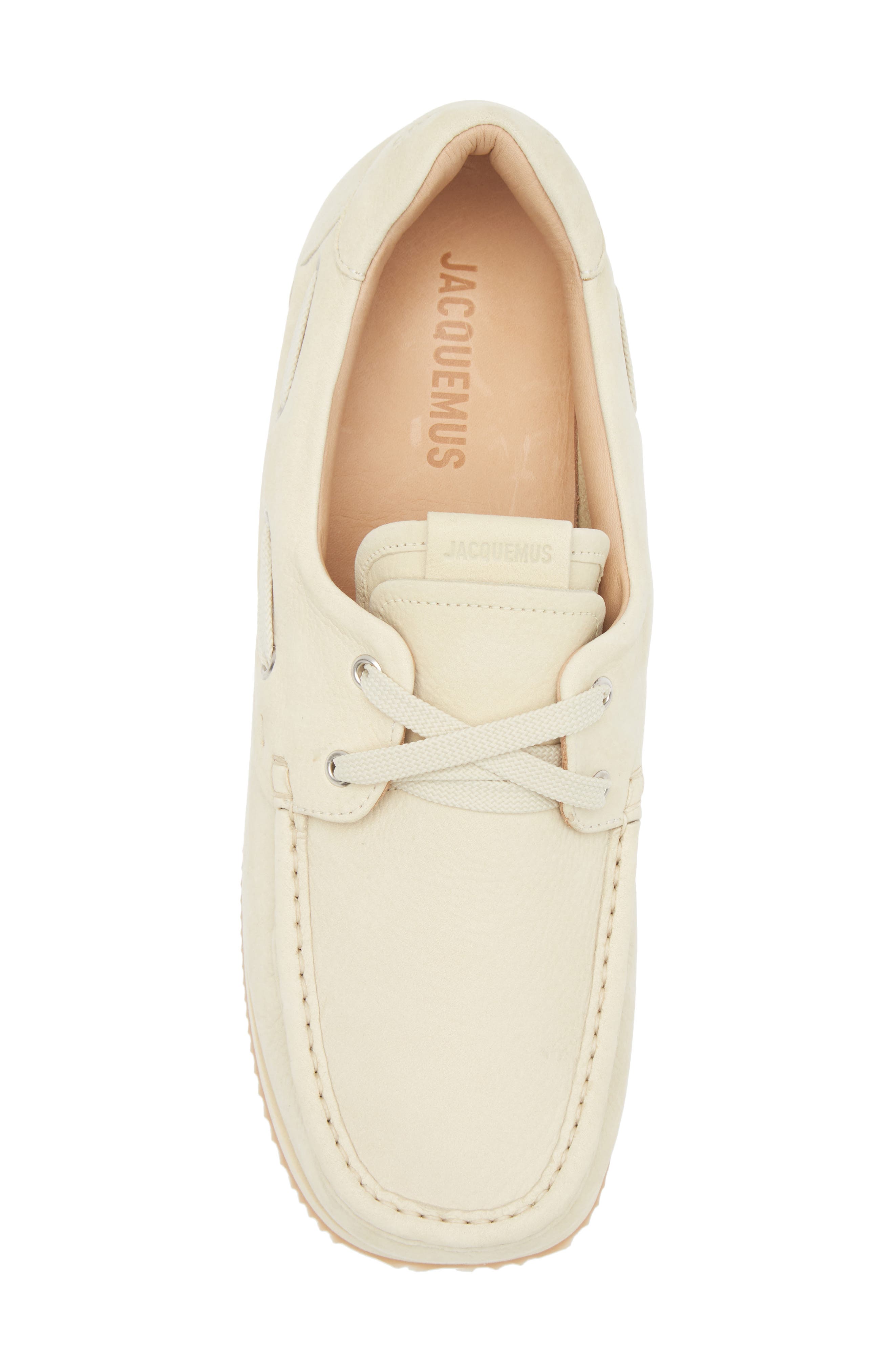 Jacquemus The Batto Boat Shoe, Alternate, color, Pale Yellow 205