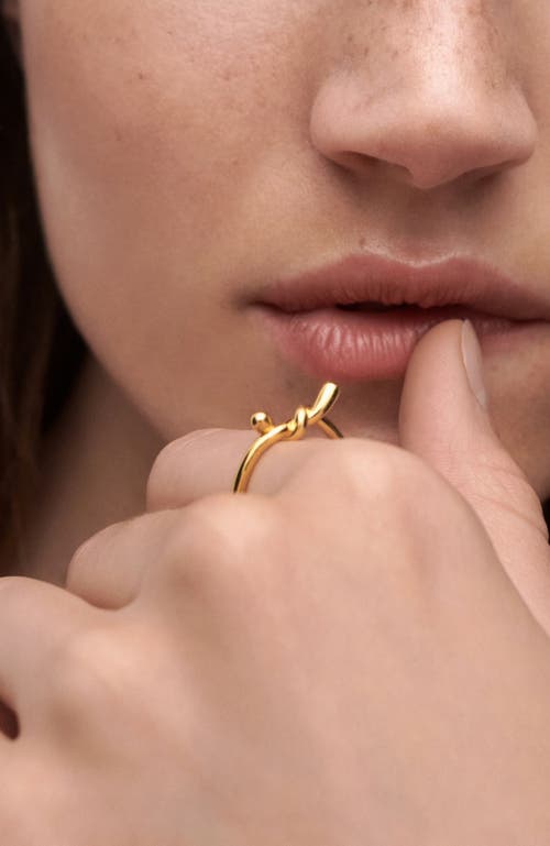 Pdpaola Twist Ring In Gold