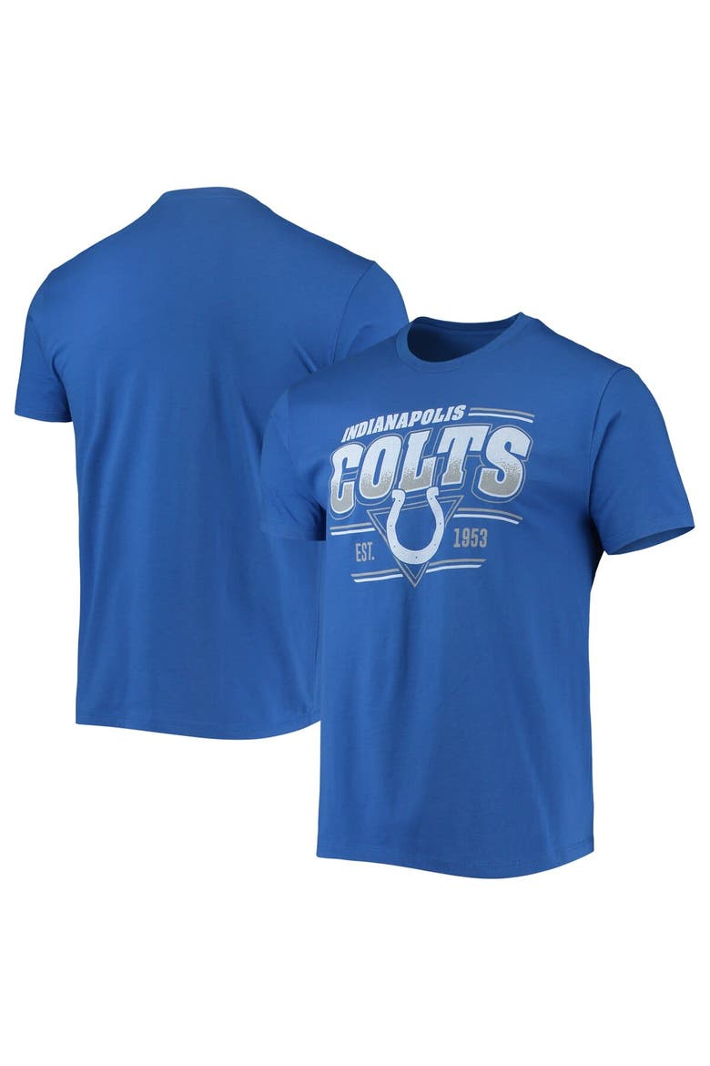 Men's Junk Food Royal Indianapolis Colts Throwback T-Shirt, Main, color, Royal