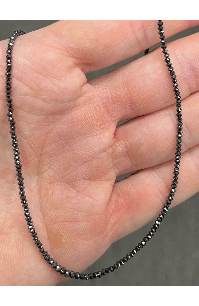 Bliss Diamond 15Ct TW Black Diamond Necklace 16" With 2" Extended 18k Gold, Alternate, color, 