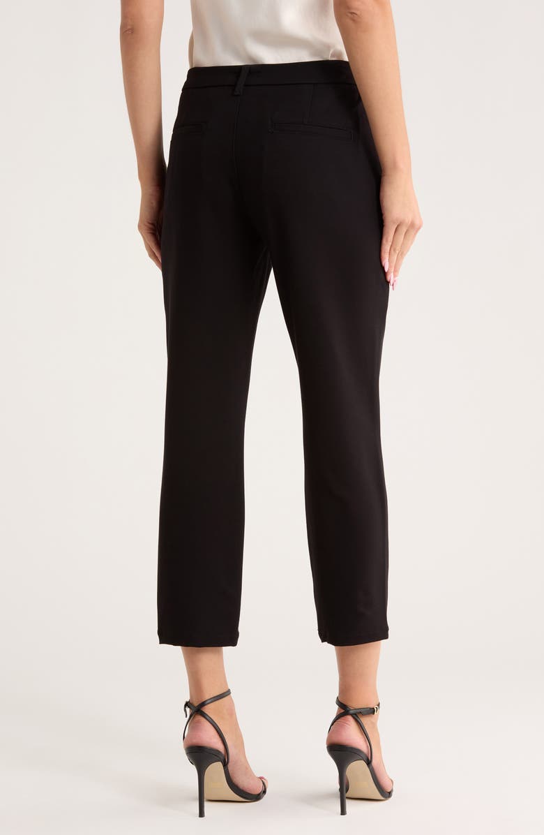 L'AGENCE Harlow High Waist Slim Fit Trouser Pants, Alternate, color, Black