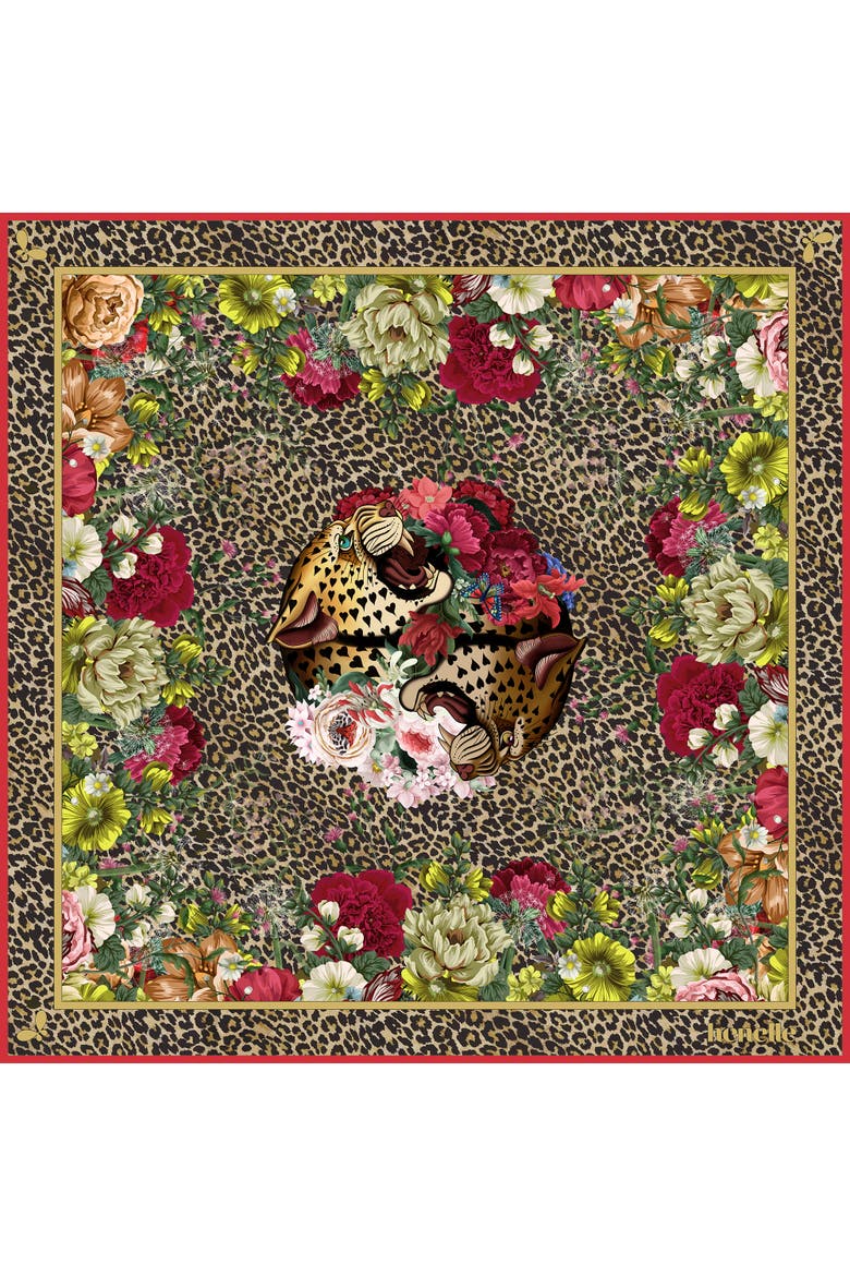 Large Silk Scarf, Alternate, color, Wild