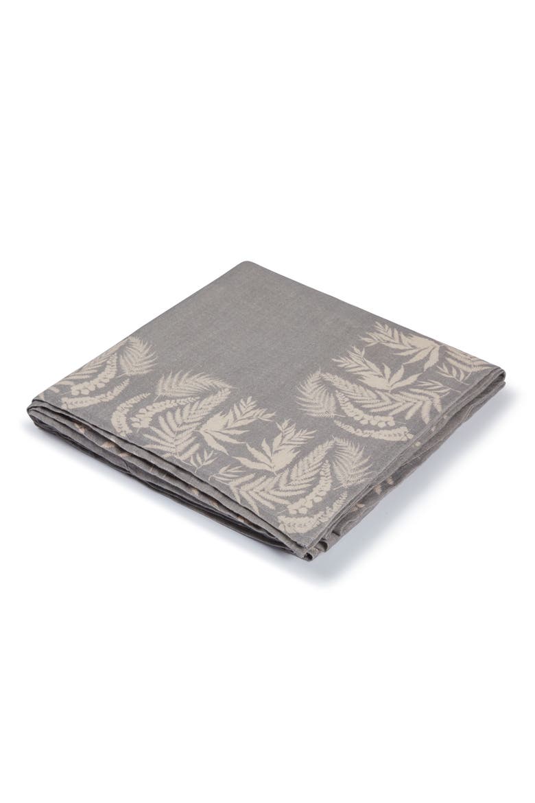 Forrest Ferns Tablecloths, Main, color, Charleston Gray - 62" x 120"