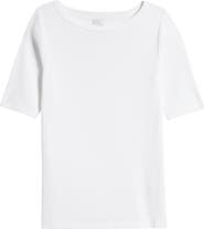 NIC+ZOE Perfect Boat Neck Rib Top