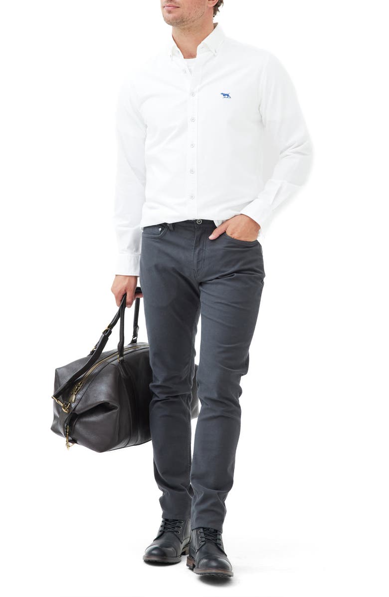 Rodd & Gunn North Island Solid Button-Down Shirt, Alternate, color, Blanc