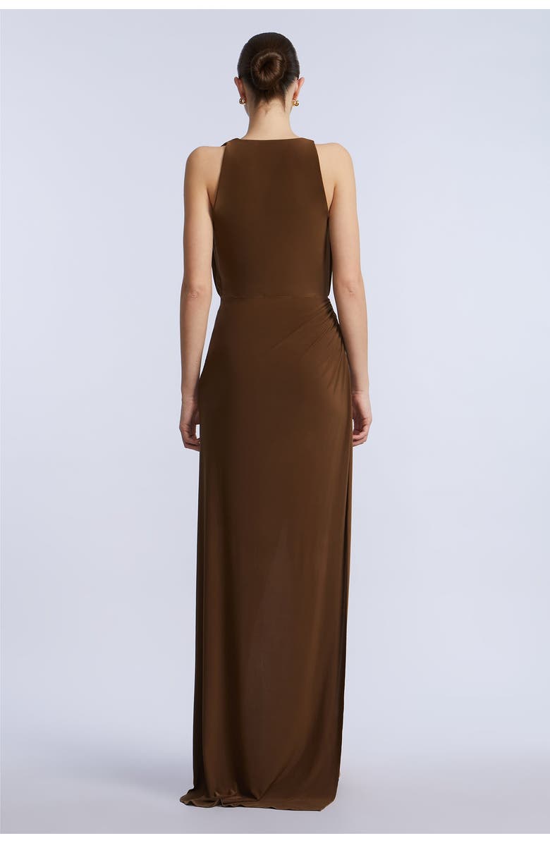 BCBGMAXAZRIA Jersey Gown, Alternate, color, Desert Palm